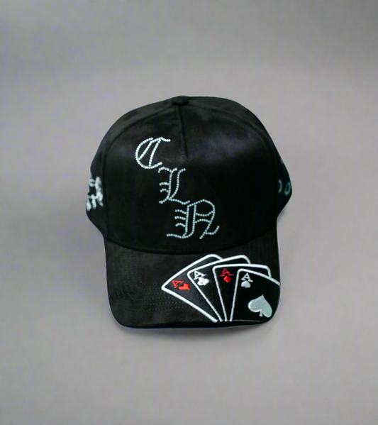 CLN Hat - Velvet Casino Snapback (All Black)